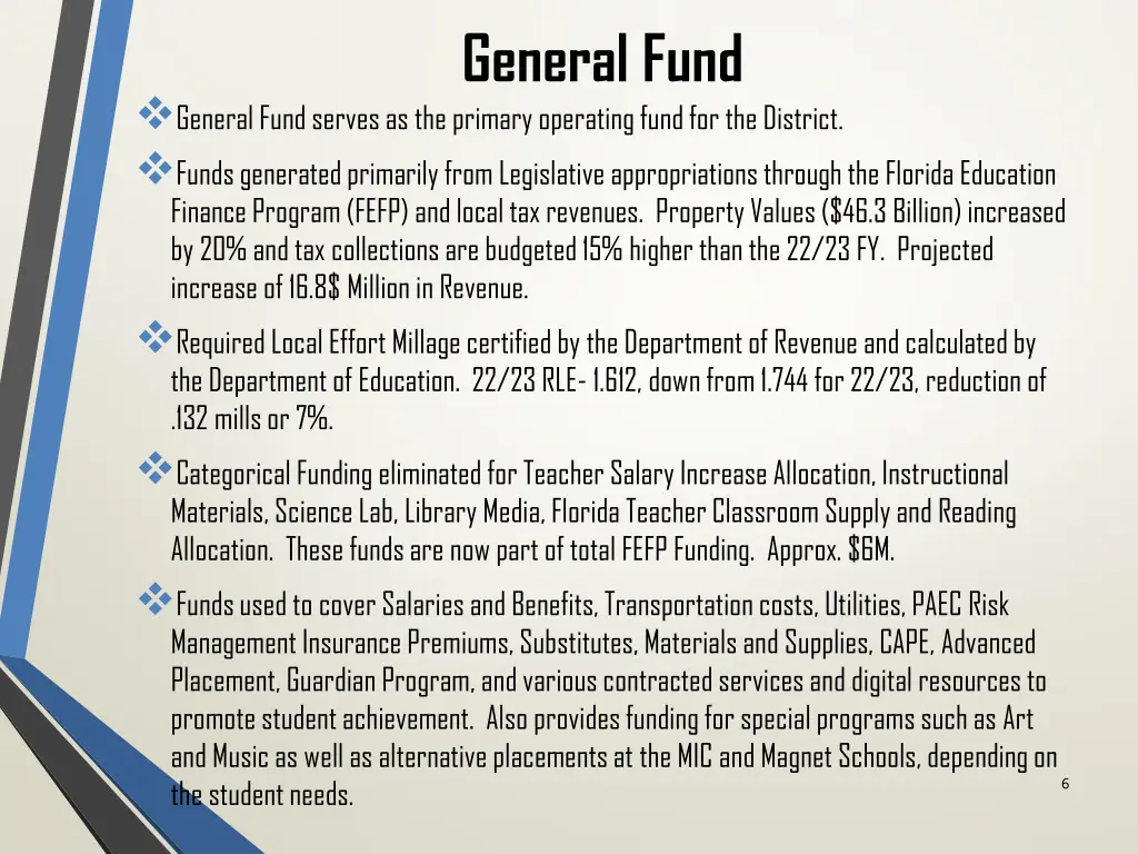 general fund