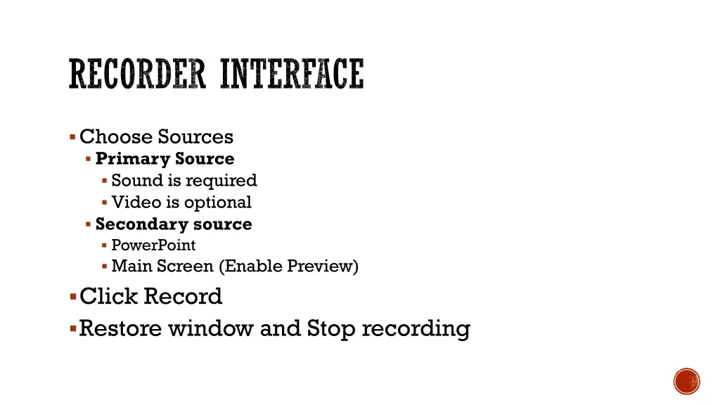 recorder interface 1