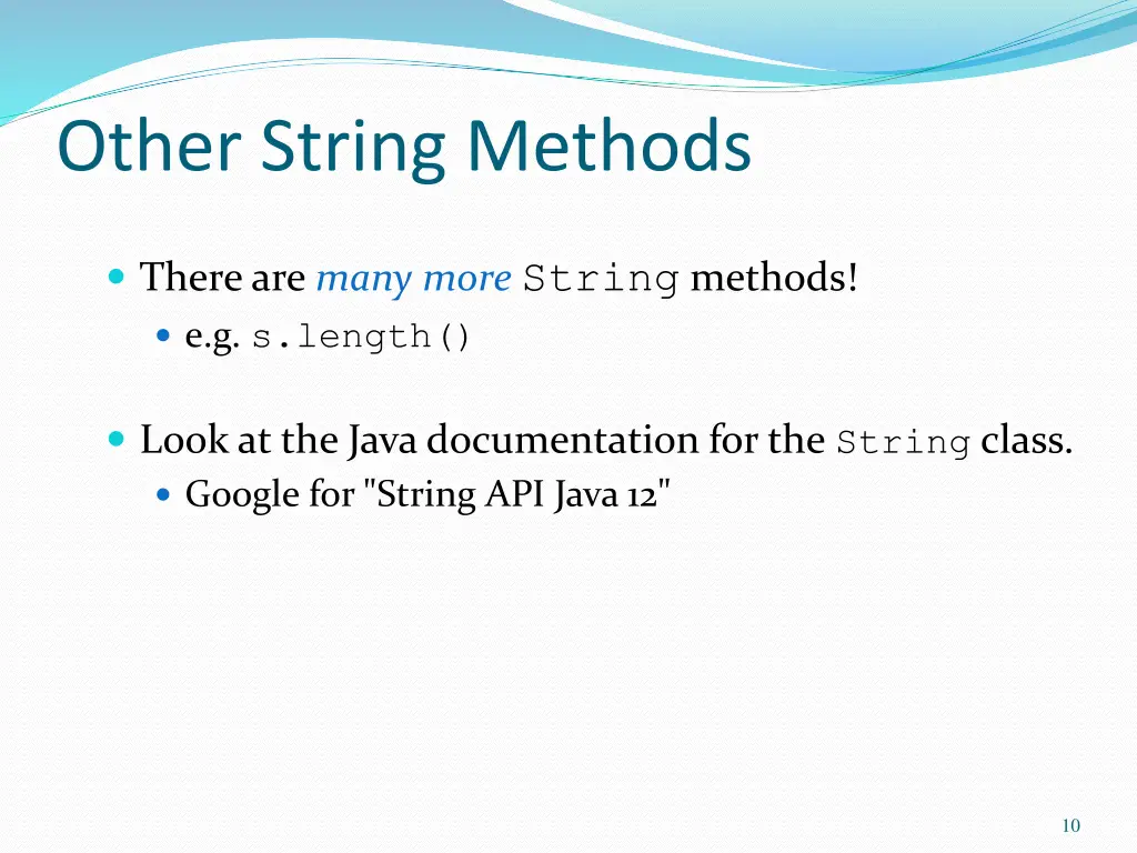 other string methods