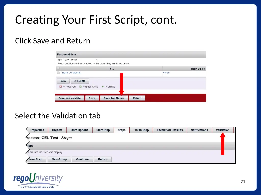 creating your first script cont 6