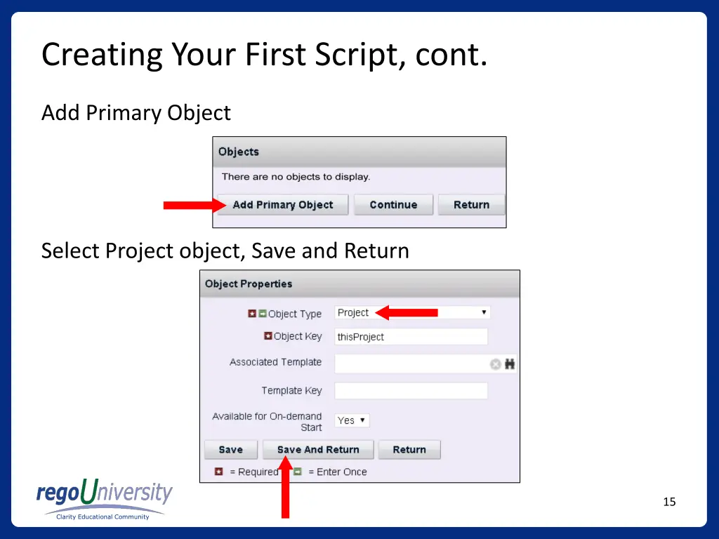 creating your first script cont