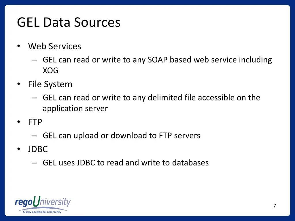 gel data sources