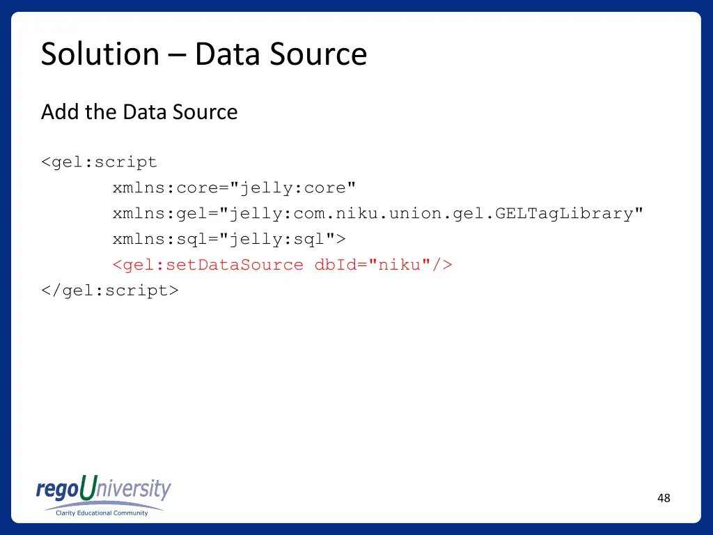 solution data source