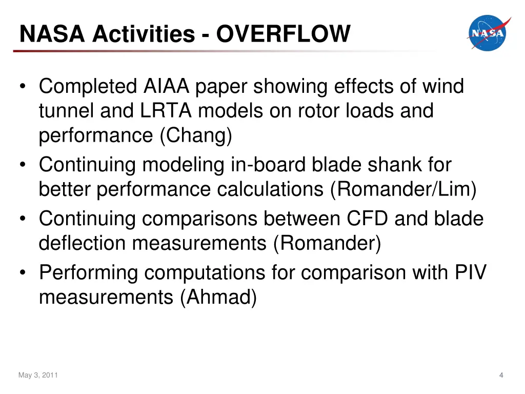 nasa activities overflow