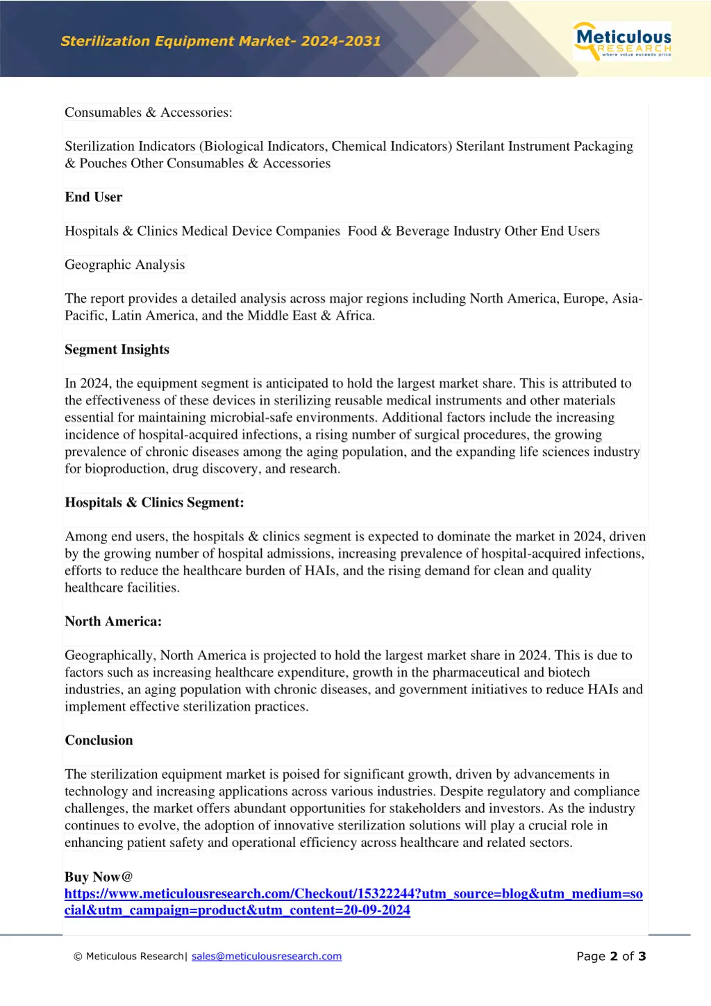 sterilization equipment market 2024 2031 1