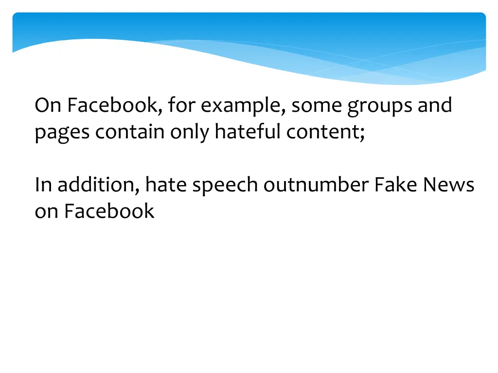 on facebook for example some groups and pages