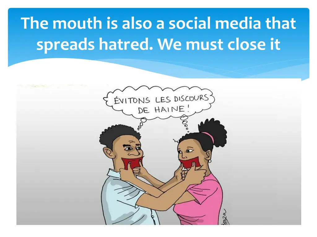 the mouth is also a social media that spreads