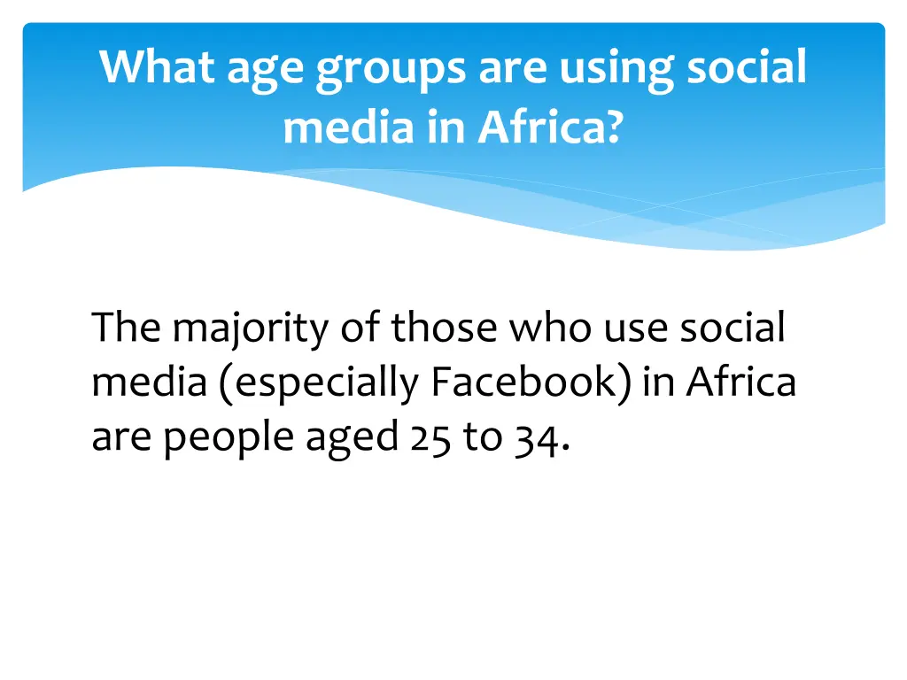 what age groups are using social media in africa