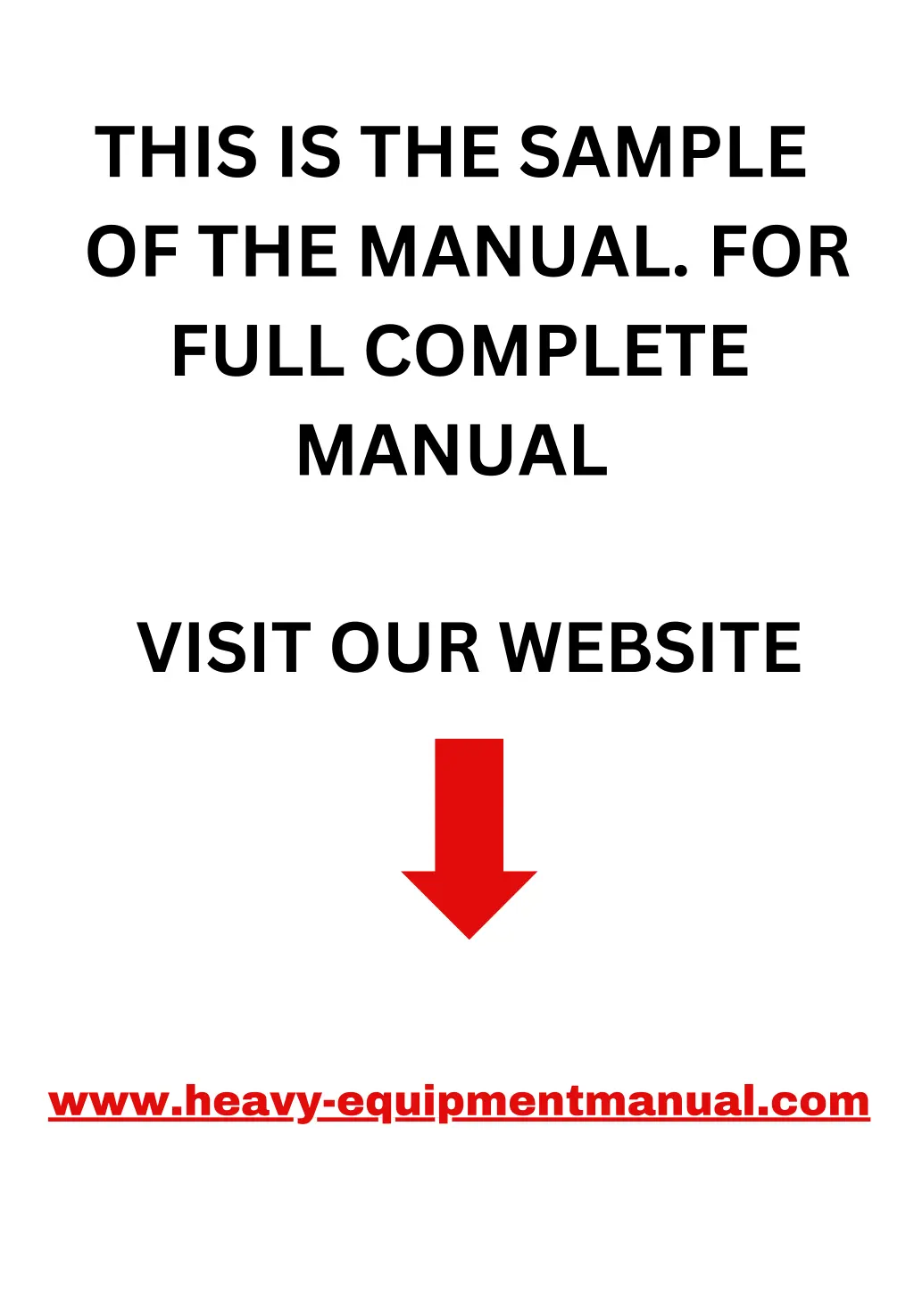 this is the sample of the manual for full