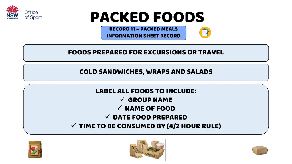 packed foods record 11 packed meals information