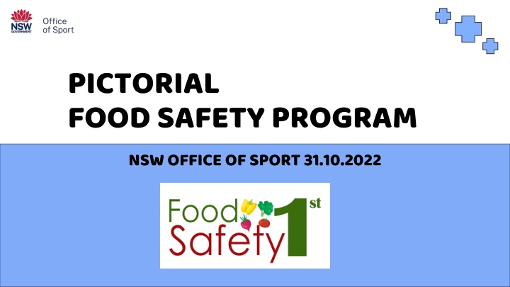 pictorial food safety program nsw office of sport