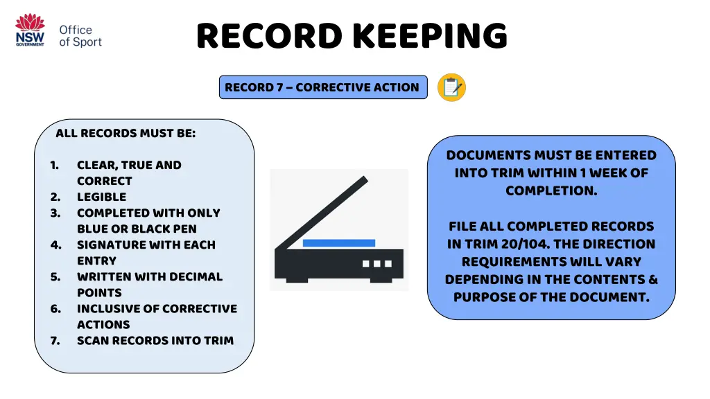 record keeping