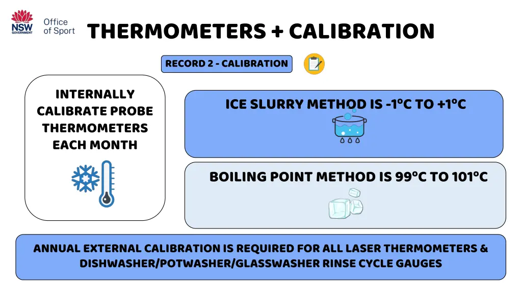 thermometers calibration record 2 calibration