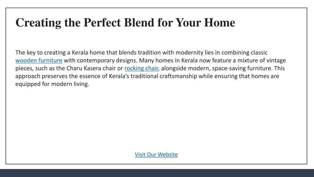 creating the perfect blend for your home