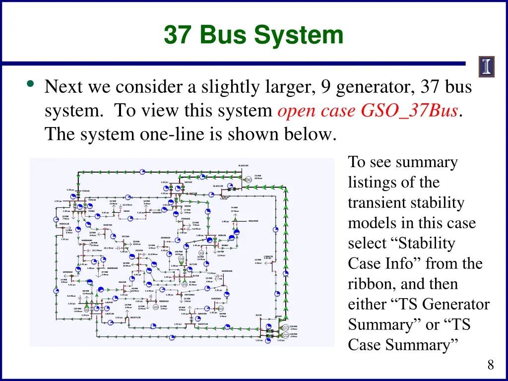 37 bus system