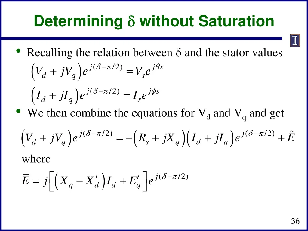 determining without saturation 1