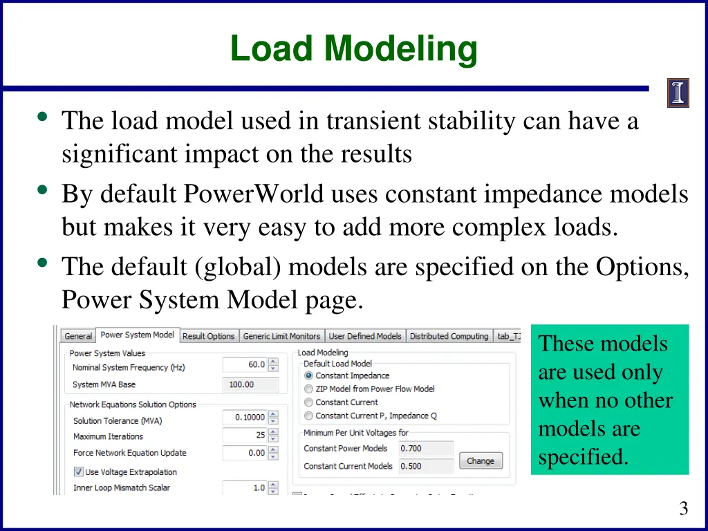 load modeling