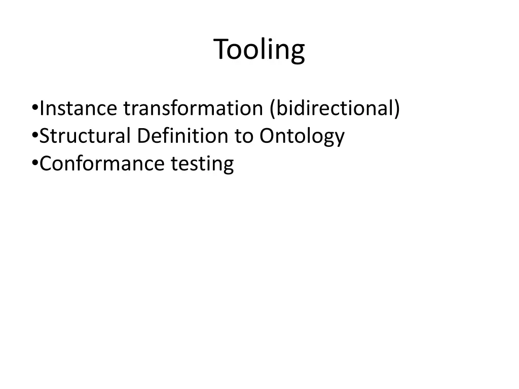 tooling