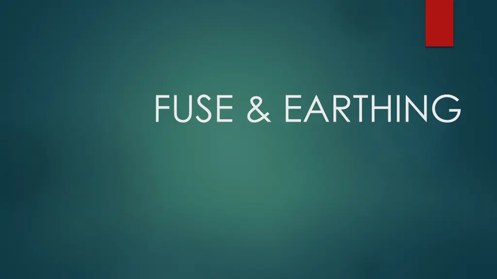 fuse earthing