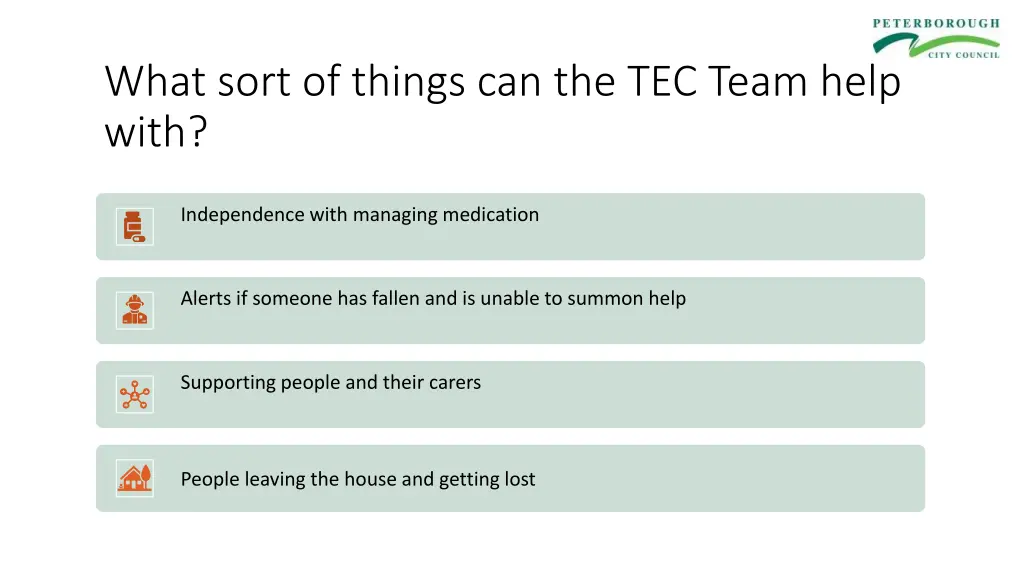 what sort of things can the tec team help with