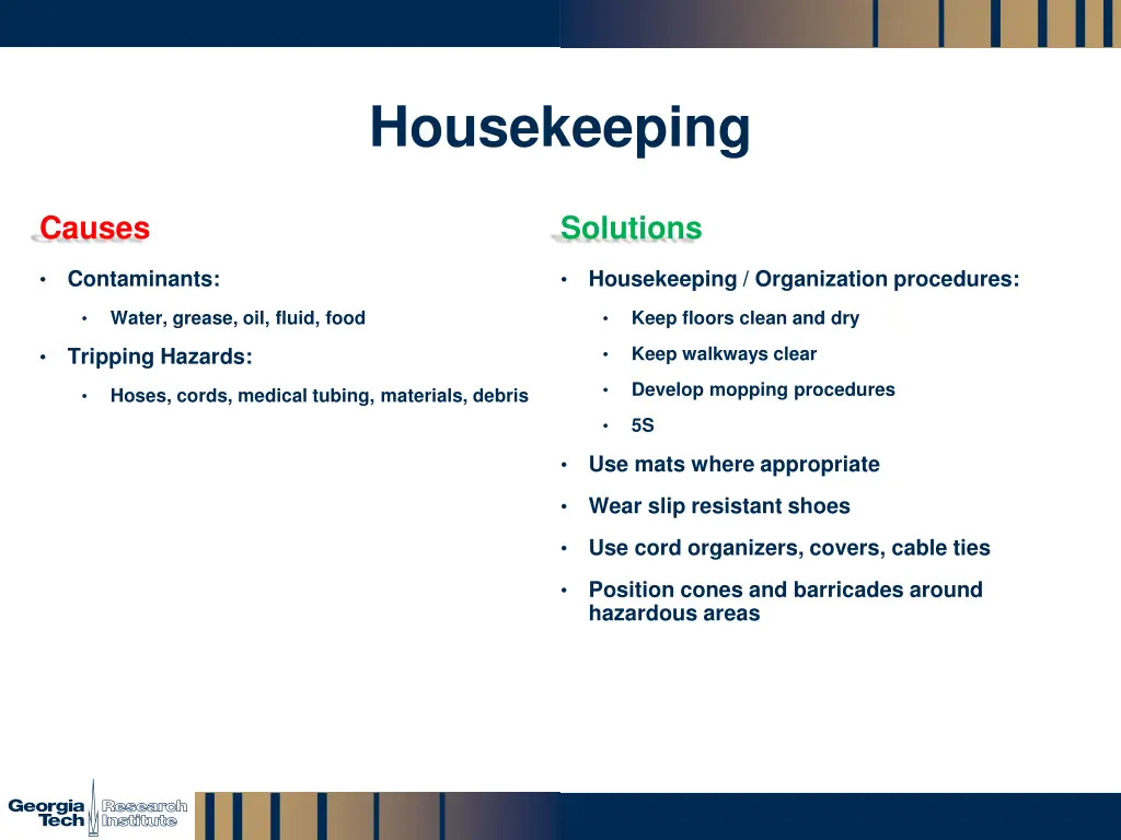 housekeeping