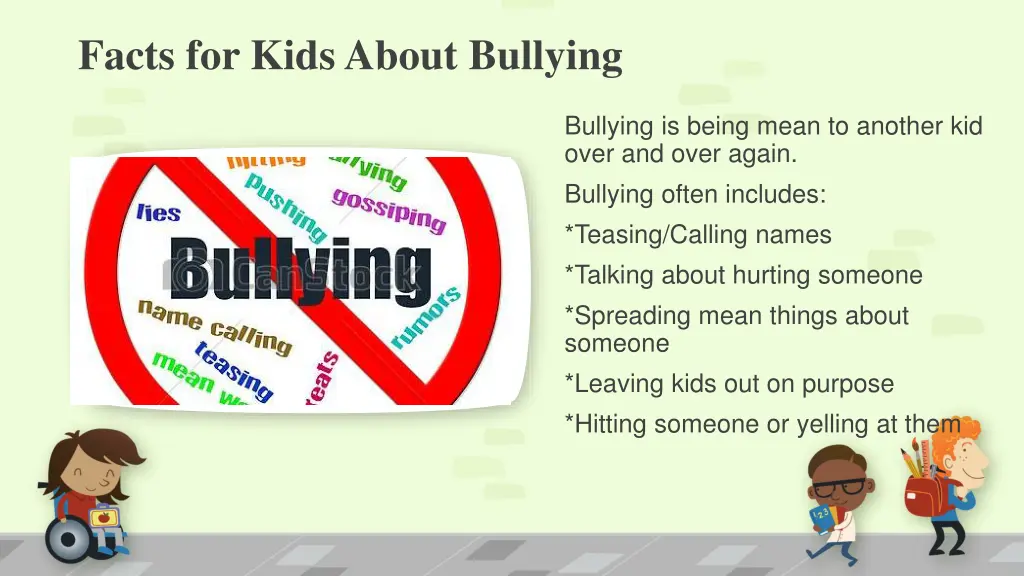 facts for kids about bullying