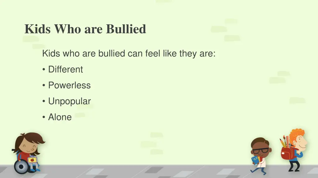 kids who are bullied