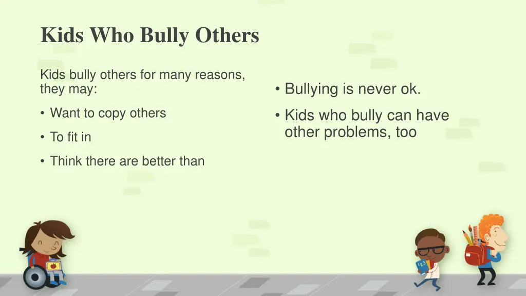 kids who bully others