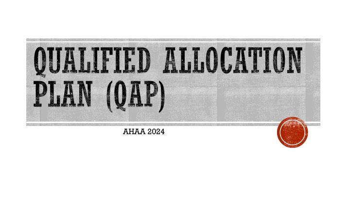 qualified allocation plan qap