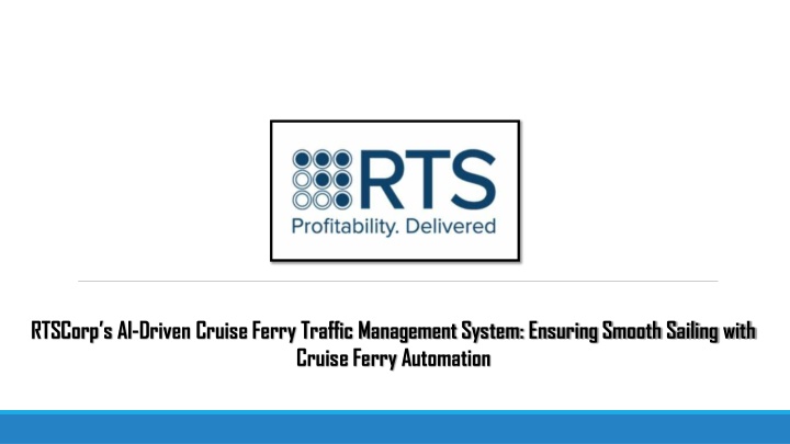 rtscorp s ai driven cruise ferry traffic