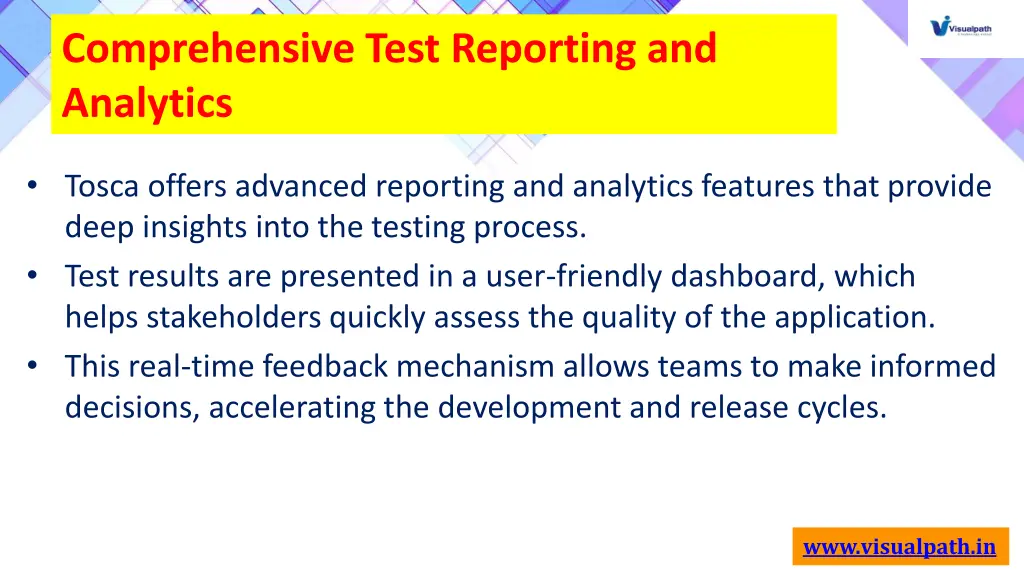 comprehensive test reporting and analytics