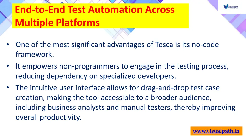 end to end test automation across multiple