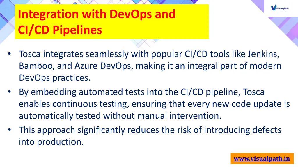 integration with devops and ci cd pipelines