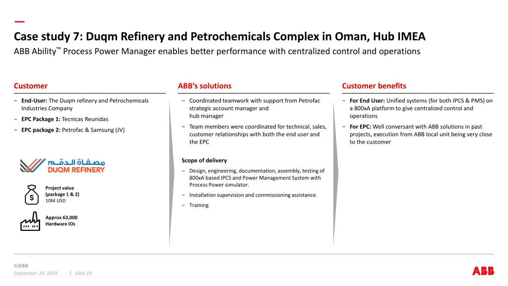 case study 7 duqm refinery and petrochemicals