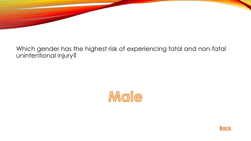 which gender has the highest risk of experiencing