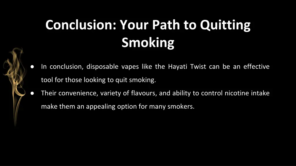 conclusion your path to quitting smoking