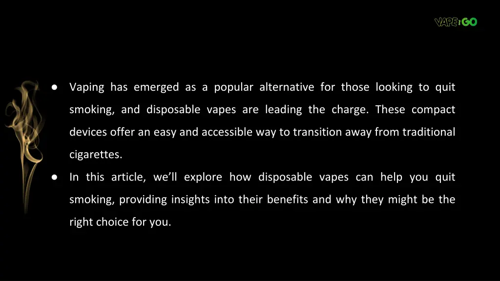 vaping has emerged as a popular alternative