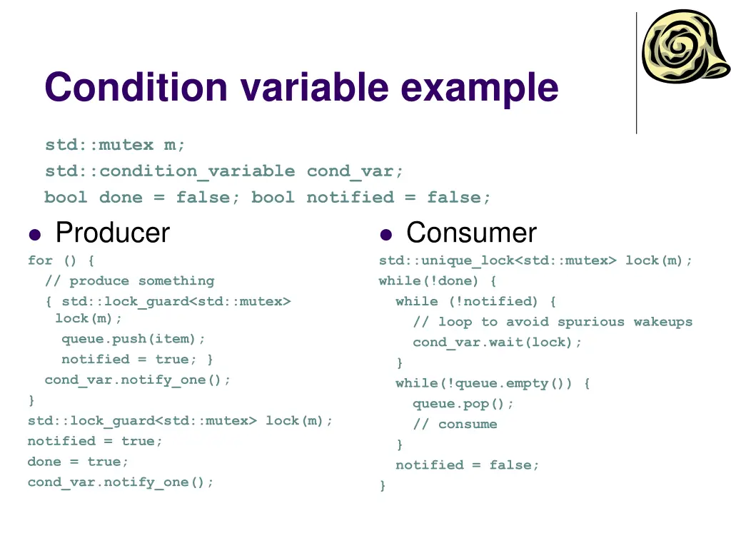 condition variable example