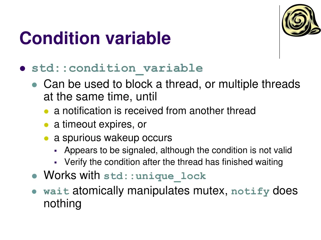 condition variable