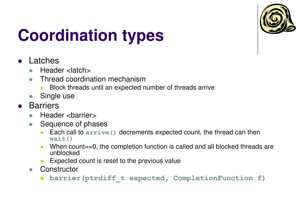 coordination types