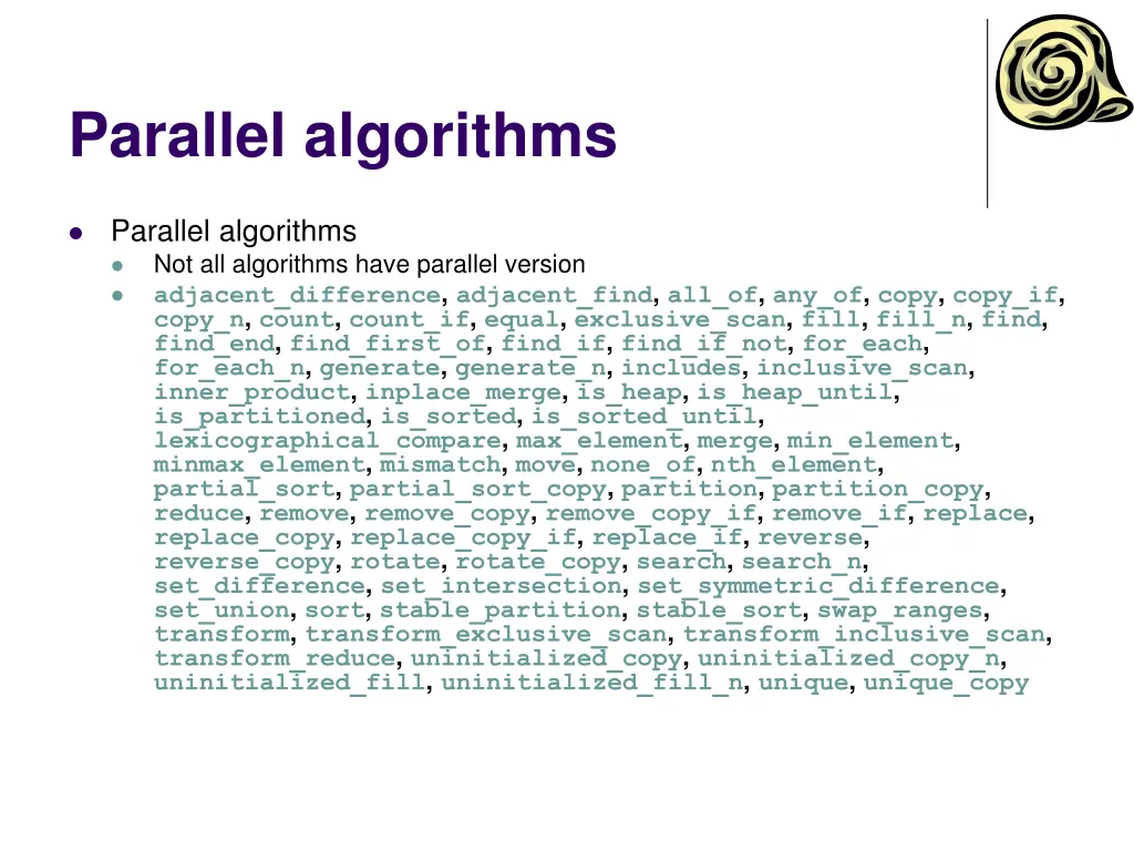 parallel algorithms 1