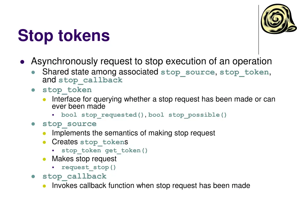 stop tokens