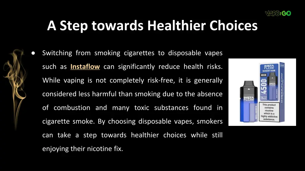 a step towards healthier choices