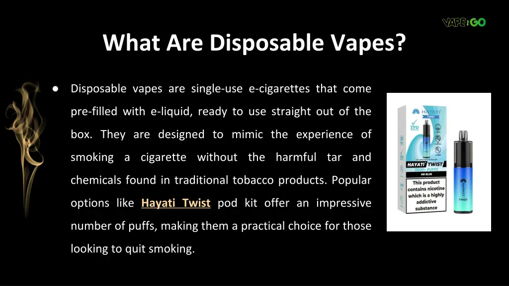 what are disposable vapes