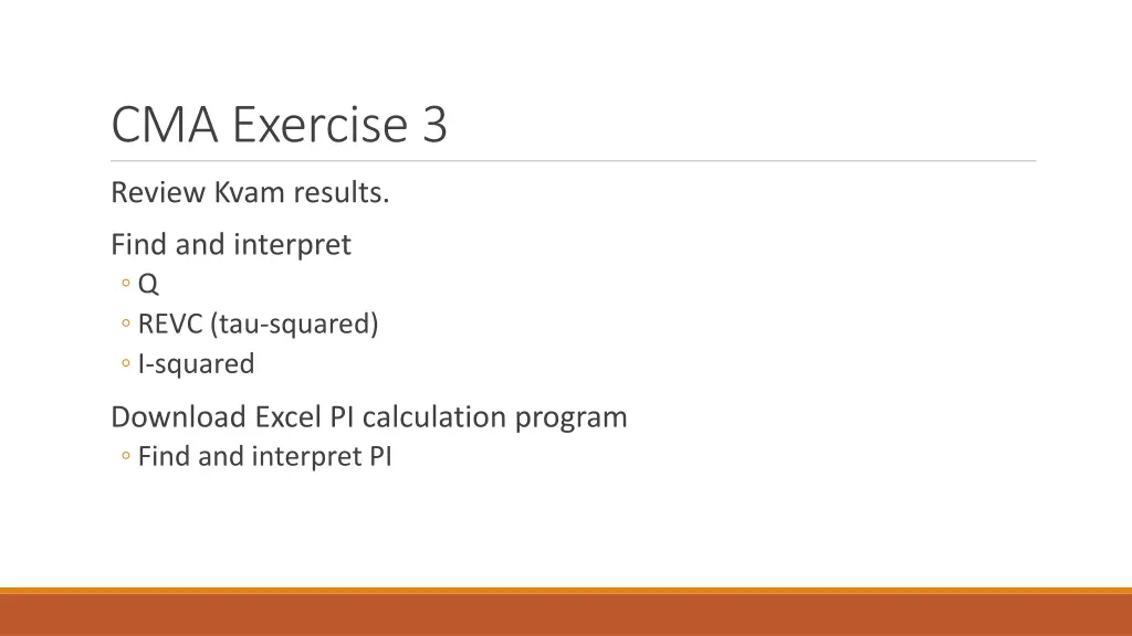 cma exercise 3