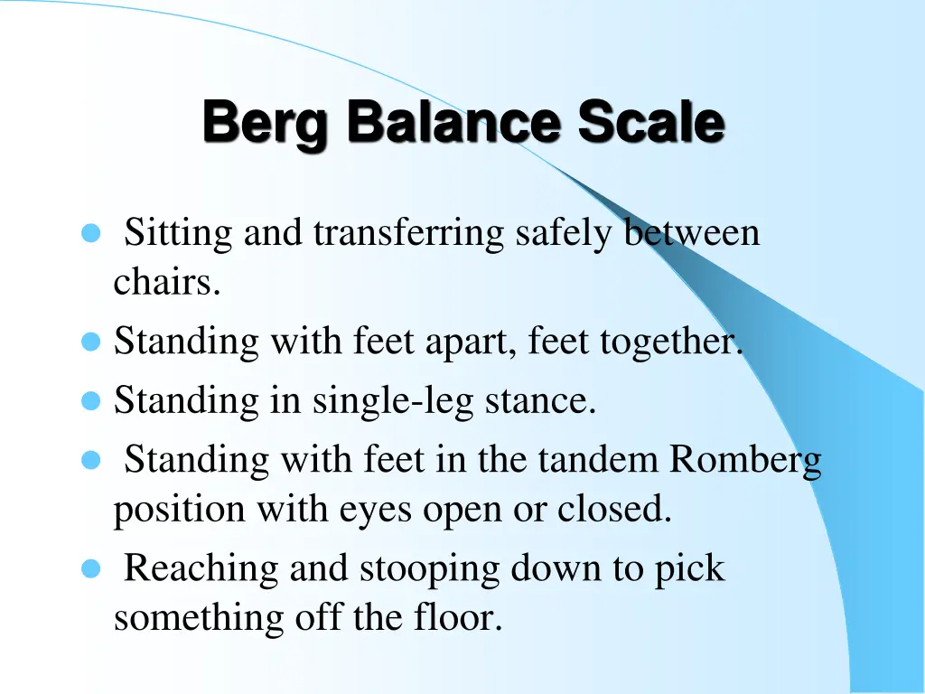 berg balance scale 2