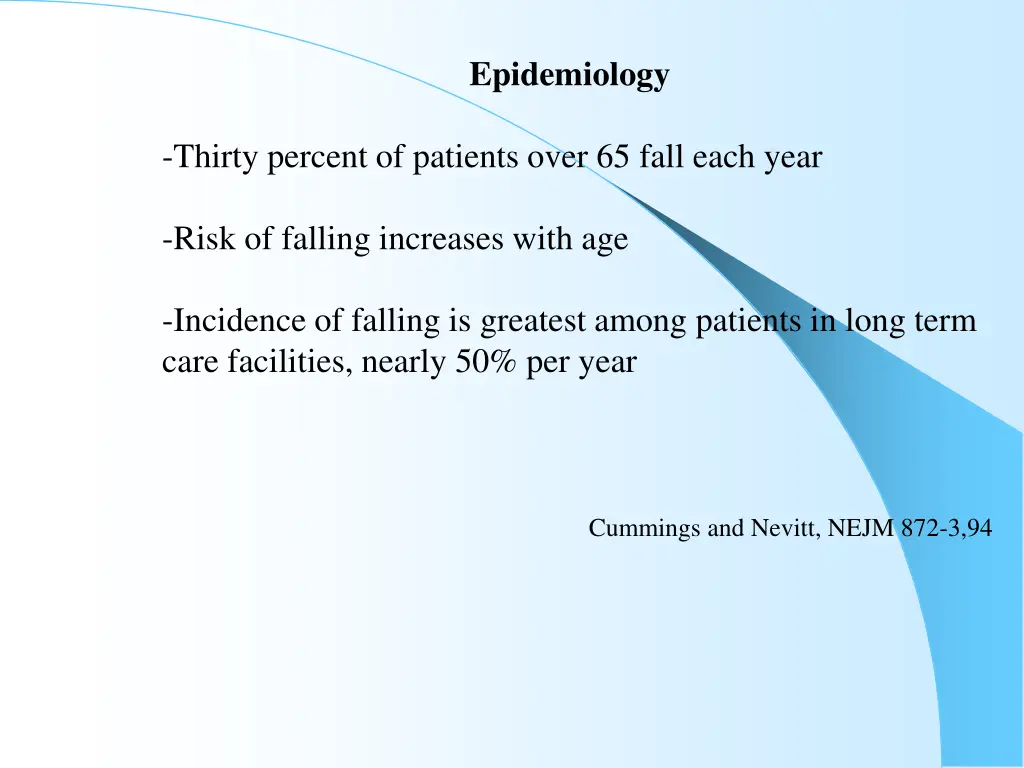 epidemiology