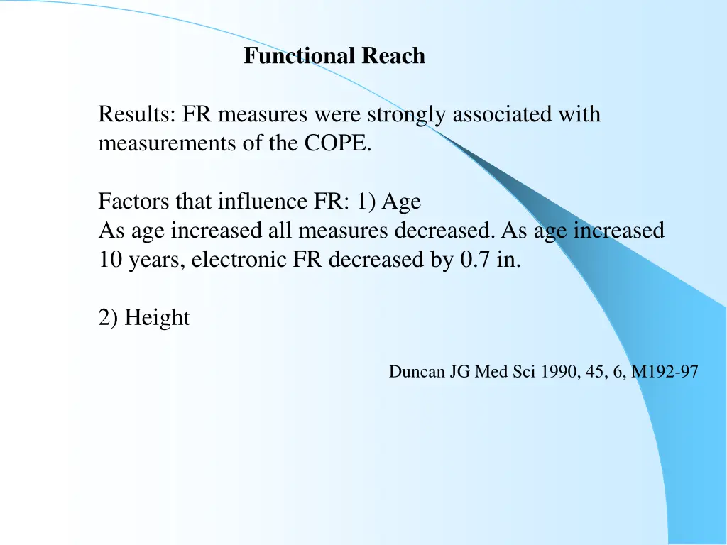 functional reach 3