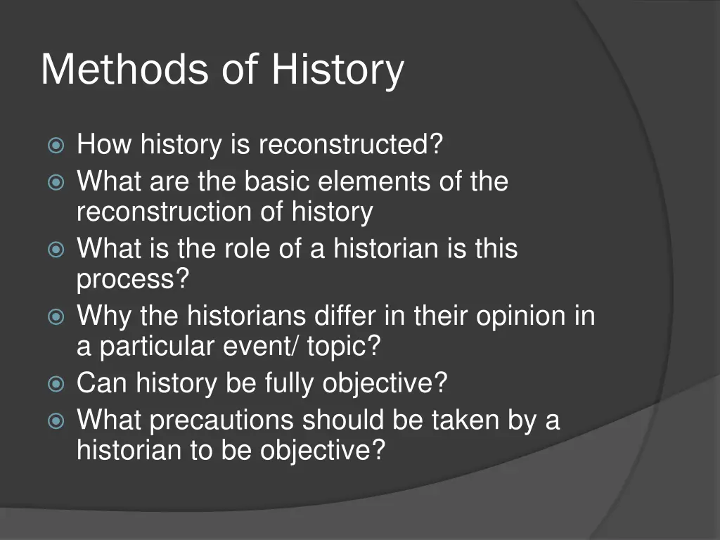 methods of history