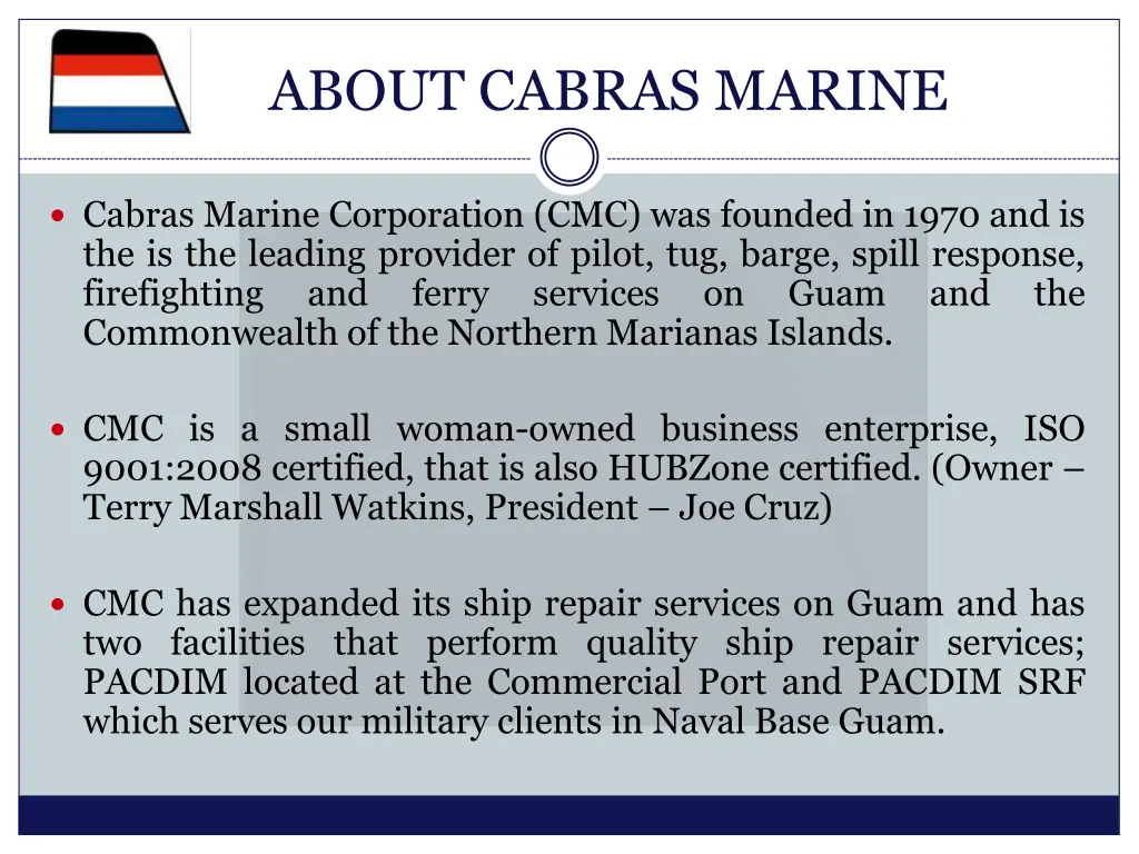 about cabras marine